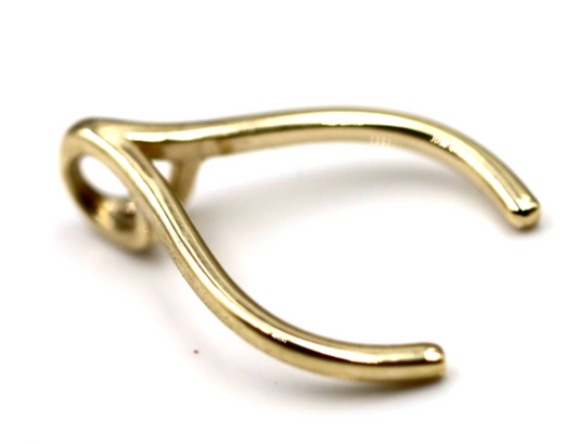 Kaedesigns Genuine 9ct 9k 375 Large Genuine Yellow, Rose Or White Gold Horseshoe Ring Holder Pendant