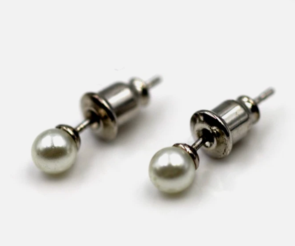 Sterling Silver 925 Freshwater 4mm Freshwater Pearl Studs Earrings