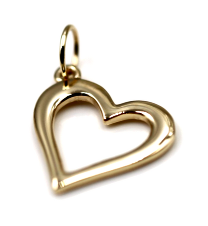 Kaedesigns Genuine 9k 9ct 375 Yellow, Rose or White Gold Open Heart Pendant