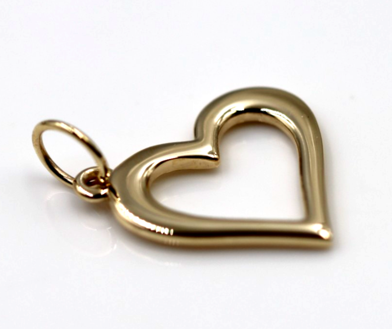 Kaedesigns Genuine 9k 9ct 375 Yellow, Rose or White Gold Open Heart Pendant