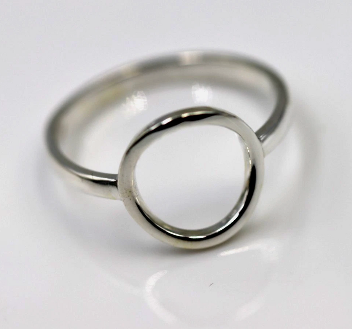 Kaedesigns New Genuine Solid Sterling Silver Open Circle Ring in your size