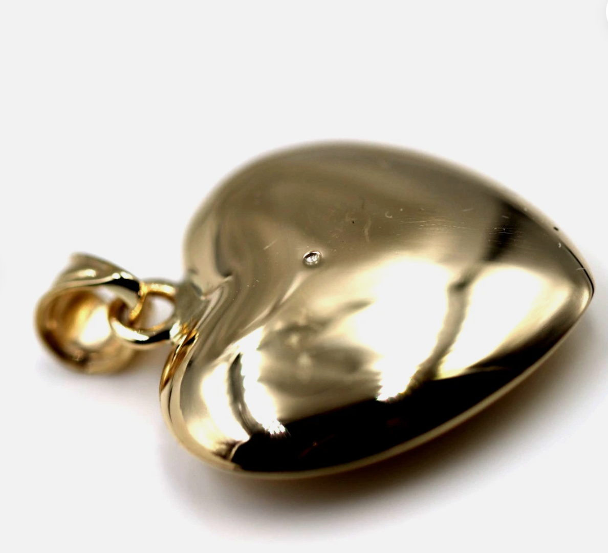 Kaedesigns 9ct Medium Bubble Yellow, Rose or White Gold Diamond Heart Pendant