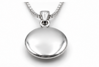 Sterling Silver 925 Greek Mati Nazar Lucky Evil Eye Charm Pendant + Box Chain