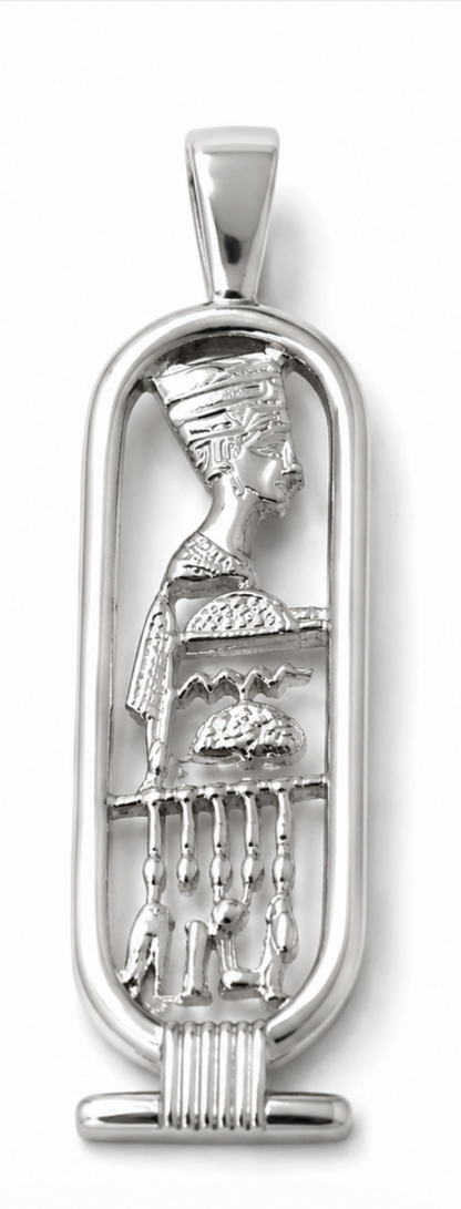 Kaedesigns Genuine 9ct 9k 375 Yellow, Rose or White Gold Nefertiti Pendant or Charm