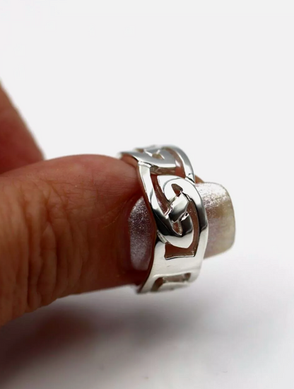 Kaedesigns GenuineSolid New Sterling Silver 925 Large Celtic Ring