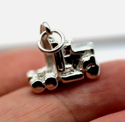 Genuine Sterling Silver 925 Prime Mover Truck Pendant / Charm