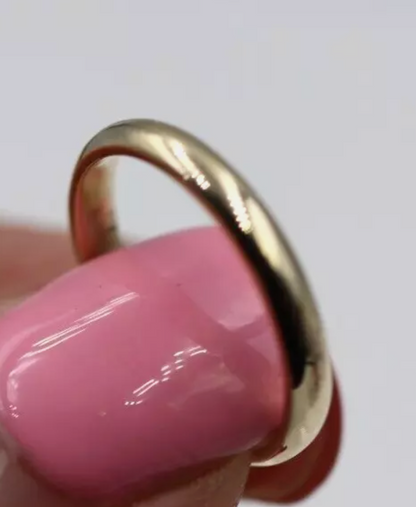 Genuine Solid 9ct Yellow, Rose or White Gold Wedding Band Ring 2.6mm