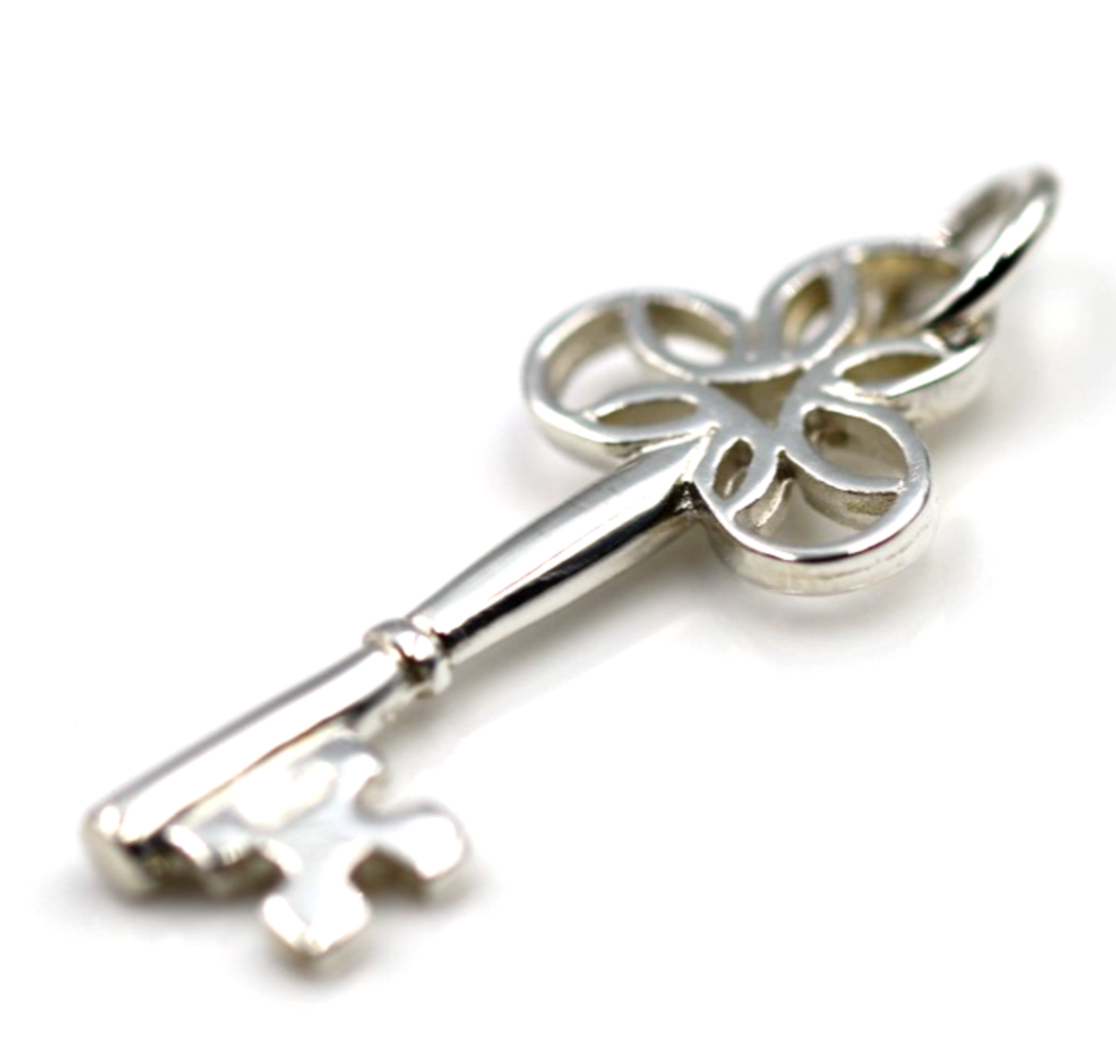 Kaedesigns Solid Genuine Sterling Silver 21st or 18th Key Pendant Charm