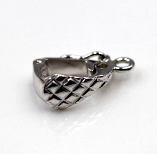 Sterling Silver Pearl Enhancer Bail Clasp Large 14mm