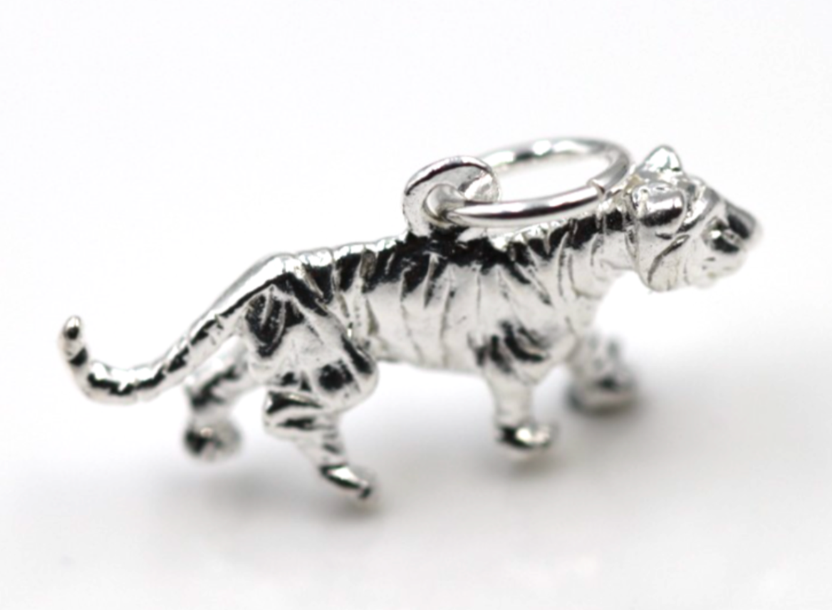 Kaedesigns New Sterling Silver Solid Tiger Pendant / Charm