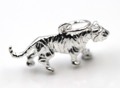Kaedesigns New Sterling Silver Solid Tiger Pendant / Charm