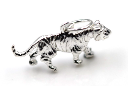 Kaedesigns New Sterling Silver Solid Tiger Pendant / Charm