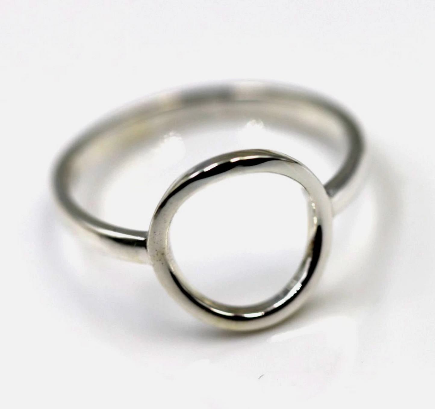 Kaedesigns New Genuine Solid Sterling Silver Open Circle Ring in your size