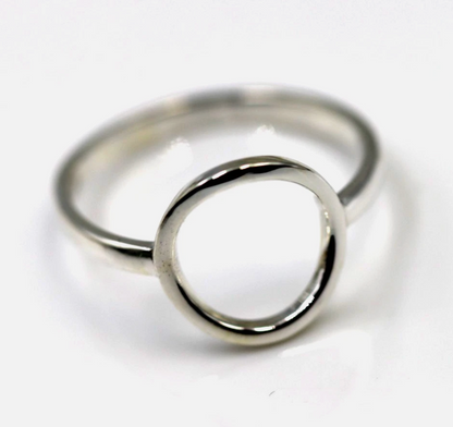 Kaedesigns New Genuine Solid Sterling Silver Open Circle Ring in your size