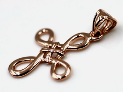 Kaedesigns Genuine 9ct 9K Yellow, Rose or White Gold Celtic Cross Pendant