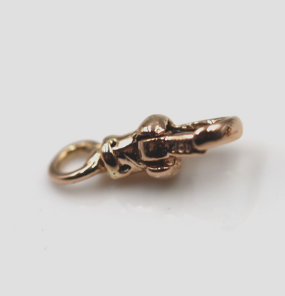 Genuine 9ct or 18ct Yellow or Rose Gold Albert Swivel Clasp 15mm Size