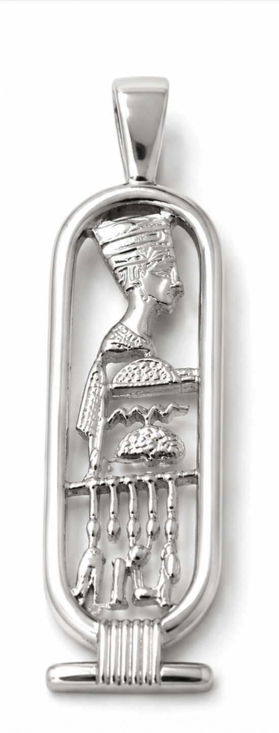 Kaedesigns Genuine Sterling Silver 925 Nefertiti Pendant or Charm