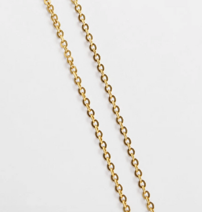 Genuine 18ct 18k 750 Yellow Gold Cable Chain 56cm Necklace Chain 3.4g