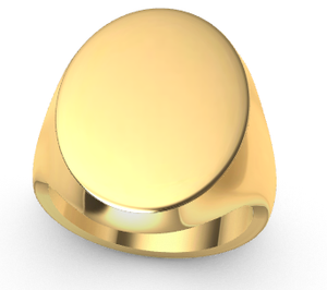 Size G 1/2 Genuine 375 9kt 9ct Yellow, Rose or White Gold Full Solid 12mm x 16mm Heavy Signet Ring 318