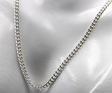 Sterling Silver 925 4mm Round Kerb Curb Chain Chain Necklace 60cm 28 grams