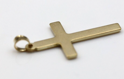 Genuine Hollow 9ct 9K Yellow Gold Cross Pendant 26mm x 15mm