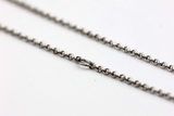 9ct 9k White Gold Belcher Cable Chain 45cm 2.4grams