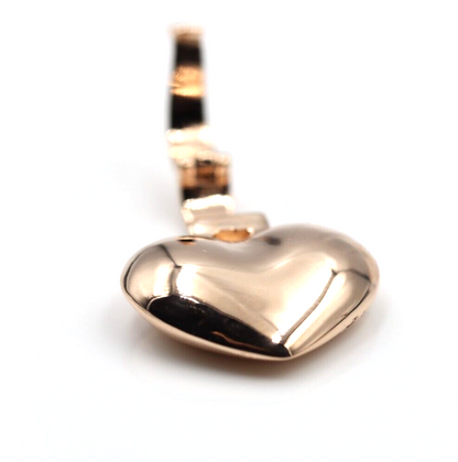 Kaedesigns, Genuine 9ct Heavy Full Solid Yellow, Rose or White Gold Heart Pendant With Enhancer