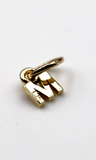 Genuine 9ct 9kt Genuine Tiny Very Small Yellow, Rose or White Gold Initial Pendant Charm