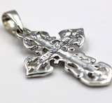 Genuine Sterling Silver 925 Armenian Crucifix Cross Pendant