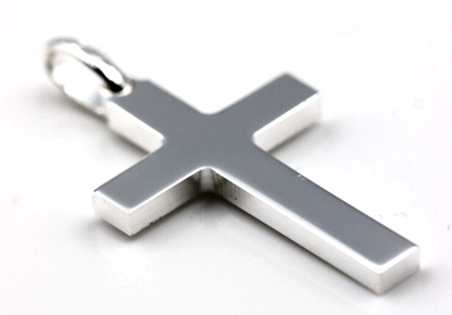 Kaedesigns Genuine Large Sterling Silver 925 Cross Pendant 35mm x 22mm