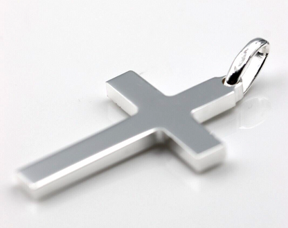 Kaedesigns New Genuine Large Sterling Silver Cross Pendant 35mm x 22mm