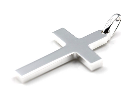 Kaedesigns Genuine Large Sterling Silver 925 Cross Pendant 35mm x 22mm