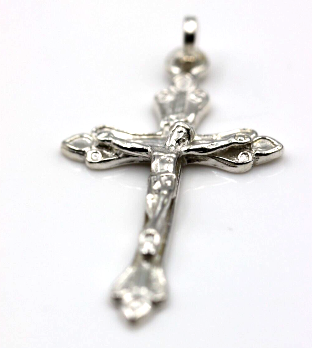 Genuine Brand New 9ct Yellow Gold or Sterling Silver Crucifix Cross 40mm x 22mm