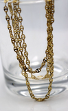 18ct 18K 750 Yellow Gold Anchor Mariner Chain Necklace 3.8 Grams 50cm -Free Post