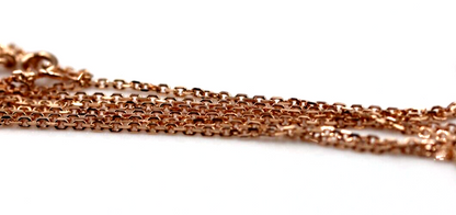 Genuine 750 18ct Rose Gold Cable Chain 50cm 2.38grams Necklace*Free Express Post