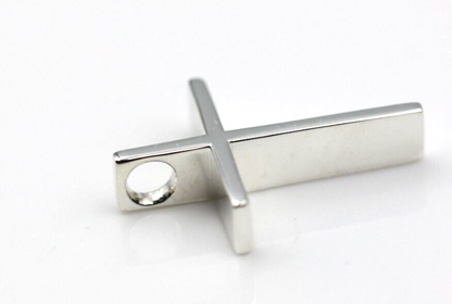 Genuine Solid Sterling Silver 925 Plain Cross Pendant