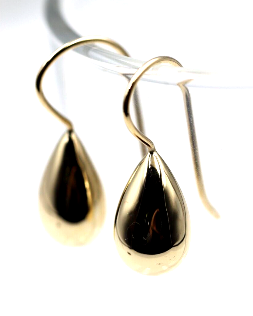 Kaedesigns New 9ct Solid Yellow, Rose or White Gold Tear Drop Teardrop Hook Earrings