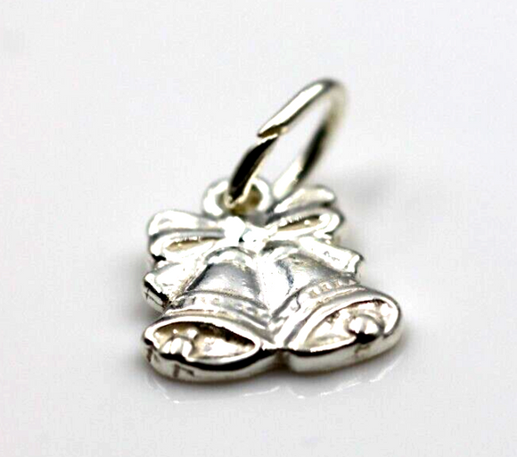 Genuine Sterling Silver 925 Christmas Bells Pendant Or Charm *Free Post In Oz