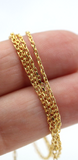 Genuine 9ct Yellow Gold Belcher Diamond Cut Cable Chain Necklace 45cm or  50cm