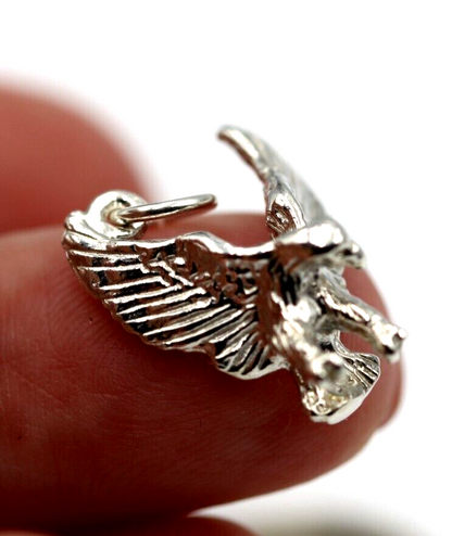 Kaedesigns New Sterling Silver Solid Eagle Pendant / Charm