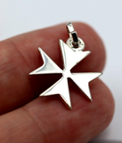 Kaedesigns, Genuine Sterling Silver 925 Maltese Cross Pendant