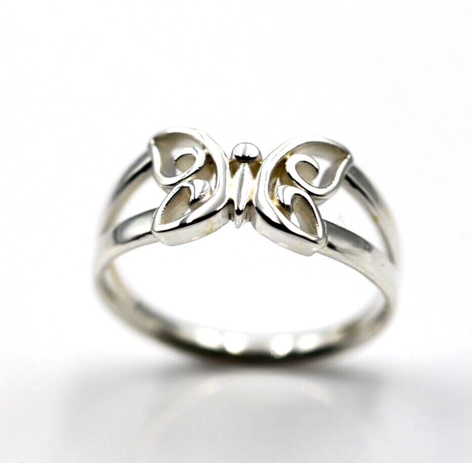 Size Y Kaedesigns Genuine Solid Sterling Silver 925 Butterfly Ring