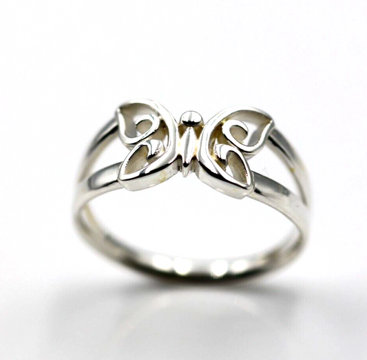 Size Y Kaedesigns Genuine Solid Sterling Silver 925 Butterfly Ring