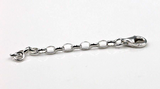 Sterling Silver 925 Chain Necklace Bracelet Extender Oval Belcher Link-Free Post
