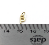 Kaedesigns, Genuine 9ct 9kt Genuine Tiny Very Small Yellow, Rose or White Gold Initial Pendant Charm P