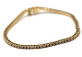 Genuine 9ct 375 Yellow, Rose or White Gold 2ct Lab-Created Diamond Tennis Bracelet -Free Post