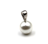 Genuine Sterling Silver 925 10mm Freshwater Shell Pearl Pendant - Free Post