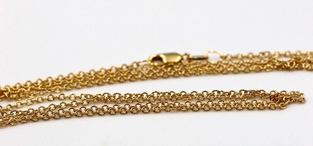 9ct Yellow Gold Belcher Cable Chain Necklace 65cm 3.57grams -Free Express Post