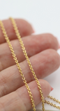 9ct Yellow Gold Belcher Cable Chain Necklace 65cm 3.57grams -Free Express Post