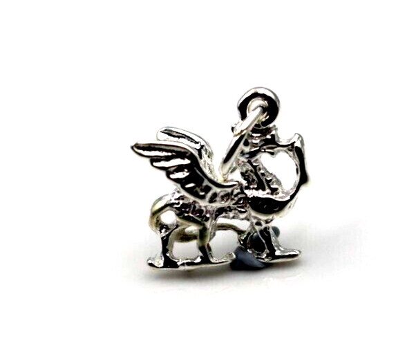 Genuine Sterling Silver 925 Griffin Dragon Pendant / Charm *Free Post Oz